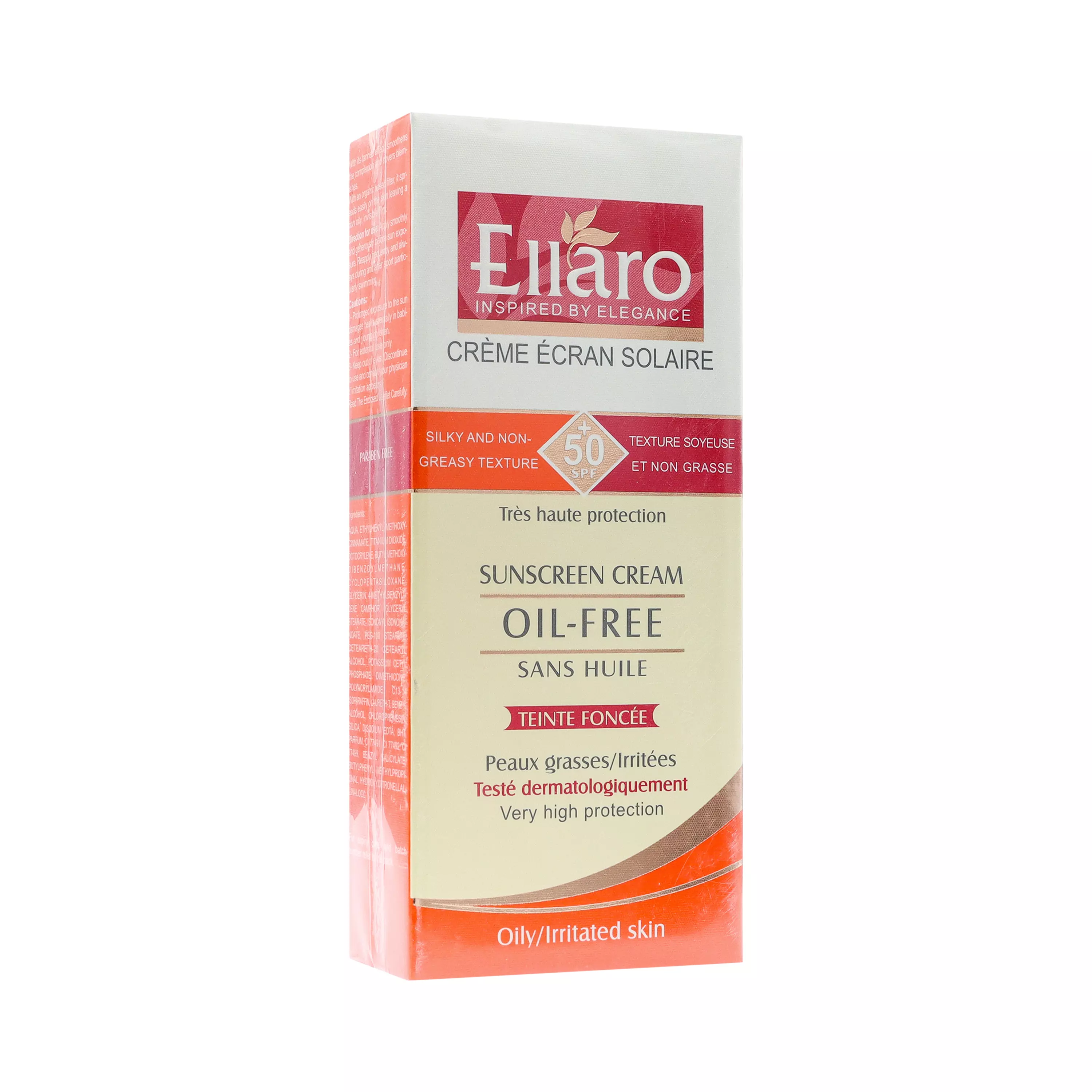کرم ضد آفتاب +SPF50 فاقد چربی رنگ بژ طبیعی 40 میلی لیتر الارو
